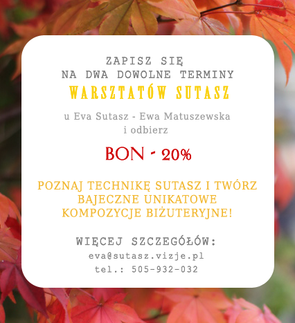 Warsztaty sutasz - Bon - 20%